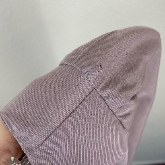 Anthropologie Mauve & Black 3/4 Sleeve Blouse - Picture 5 of 8